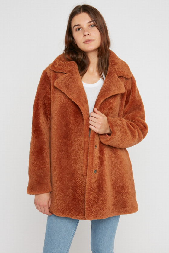 WOOLEN SKIN COAT ALYSEA