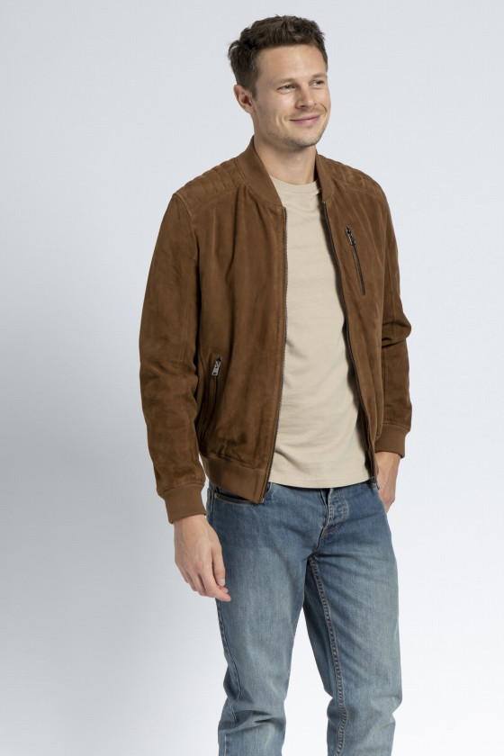 BLOUSON EN DAIM SAMUEL VEL