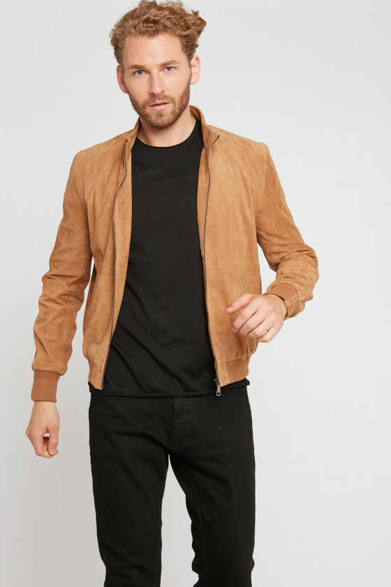 BLOUSON EN DAIM TRAVIS VEL