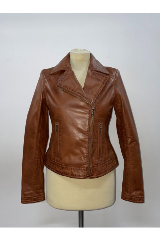 BLOUSON PERFECTO MUL ZIP CLEM WAXED