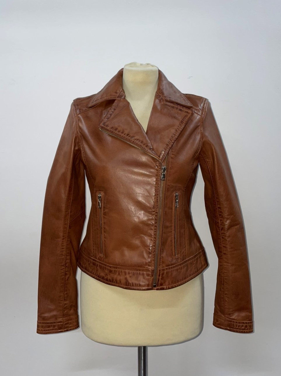 BLOUSON PERFECTO MUL ZIP CLEM WAXED