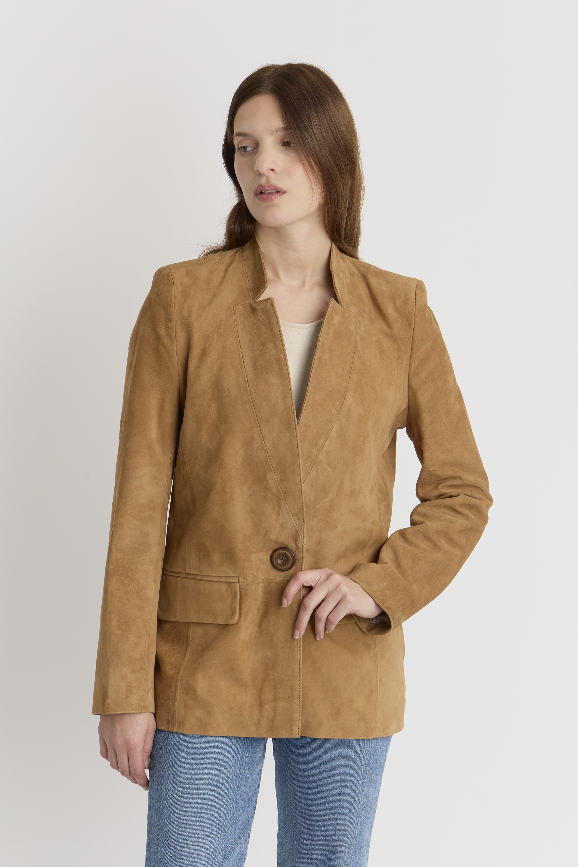 MANTEAU LONG COL MANDARIN REINETTE VEL