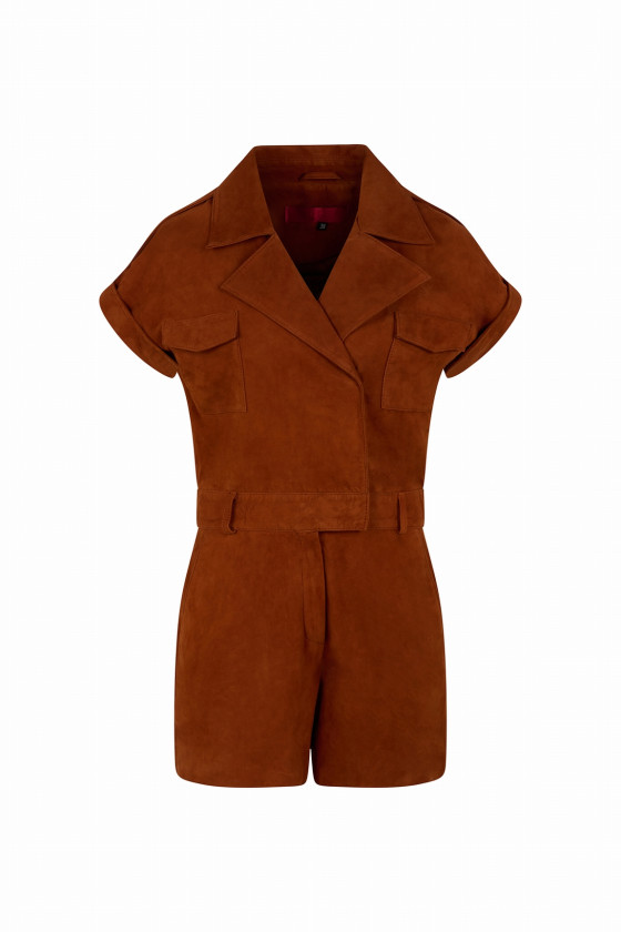 COMBINAISON SHORT EN VELOURS GALAURE