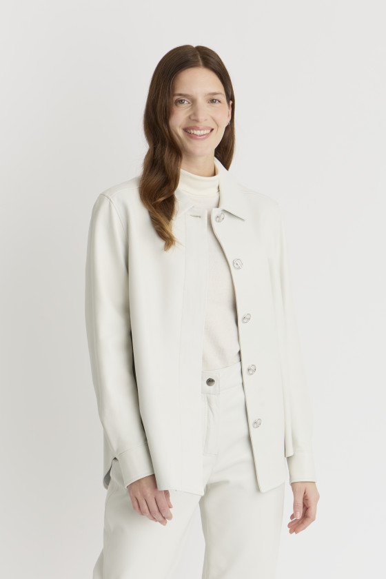 CHEMISE EN CUIR D'AGNEAU ISERE WAXY